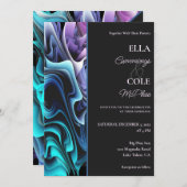 Kleurrijke betovering bruiloft uitnodiging (Voorkant / Achterkant)