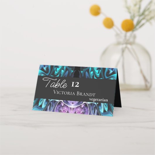 Kleurrijke betovering plaatskaartje (Voorkant)