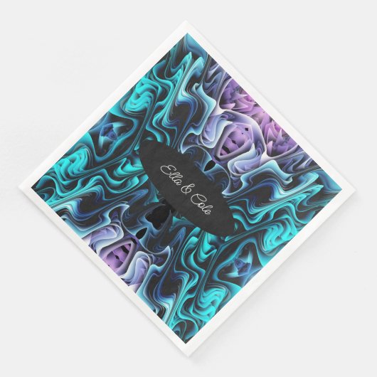 Kleurrijke betovering servet (Hoek)