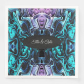 Kleurrijke betovering servet (Voorkant)