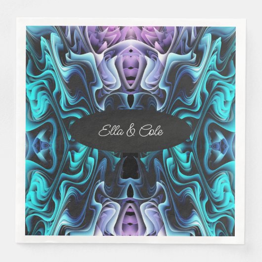 Kleurrijke betovering servet (Voorkant)