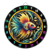 Kleurrijke Betta Dartboard Game Center Dartbord (Voorkant)
