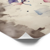 Kleurrijke Betta Fish no 1 Glanzend Poster (Hoek)