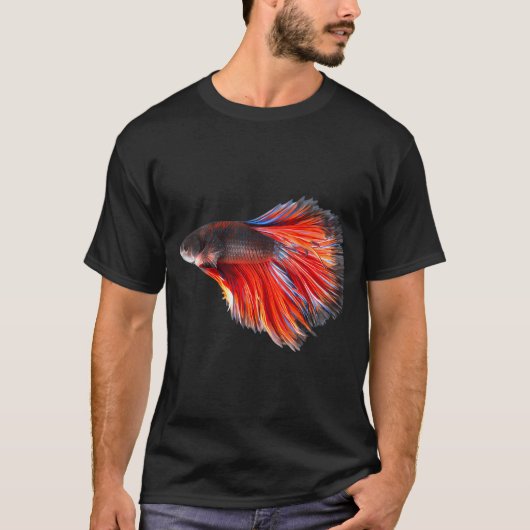 Kleurrijke Betta Vissen T-shirt (Voorkant)