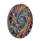 Kleurrijke beweging Abstracte kunst Dartbord (Voorkant Links)