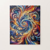 Kleurrijke beweging Abstracte kunst Legpuzzel (Verticaal)