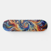 Kleurrijke beweging Abstracte kunst Persoonlijk Skateboard (Horizontaal)