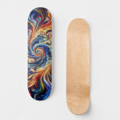 Kleurrijke beweging Abstracte kunst Persoonlijk Skateboard (Voorkant)