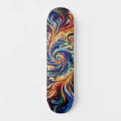 Kleurrijke beweging Abstracte kunst Persoonlijk Skateboard (Voorkant)