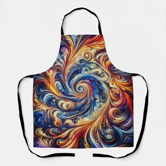 Kleurrijke beweging Abstracte kunst Schort (Voorkant)
