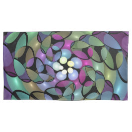 Kleurrijke bewegingen Abstract opvallende fractale Kussensloop