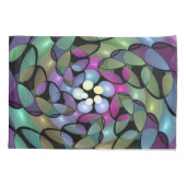 Kleurrijke bewegingen Abstract opvallende fractale Kussensloop (Achterkant)