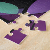 Kleurrijke bewegingen Abstract opvallende fractale Legpuzzel (Zijkant)