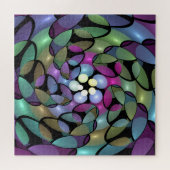 Kleurrijke bewegingen Abstract opvallende fractale Legpuzzel (Horizontaal)