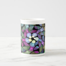 Kleurrijke bewegingen Abstract opvallende fractale Porselein Kop