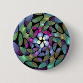 Kleurrijke bewegingen Abstract opvallende fractale Ronde Button 5,7 Cm (Voorkant)