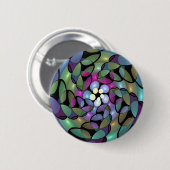 Kleurrijke bewegingen Abstract opvallende fractale Ronde Button 5,7 Cm (Voorkant /achterkant)