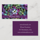 Kleurrijke bewegingen Abstract opvallende fractale Visitekaartje (Voorkant / Achterkant)