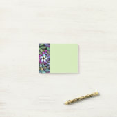 Kleurrijke Bewegingen Abstracte Strikte Fractale K Post-it® Notes (Op bureau)