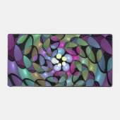 Kleurrijke Bewegingen Abstracte Trippy Fractal Art Bureaumat (Voorkant)