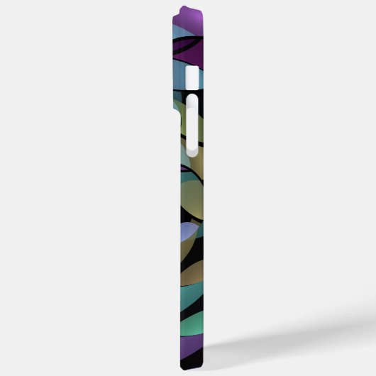 Kleurrijke Bewegingen Abstracte Trippy Fractal Art Case-Mate iPhone Case (Achterkant / Links)