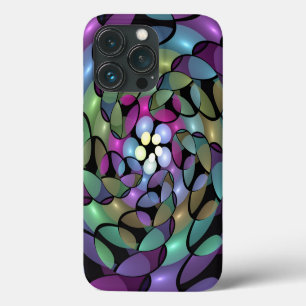 Kleurrijke Bewegingen Abstracte Trippy Fractal Art Case-Mate iPhone Case