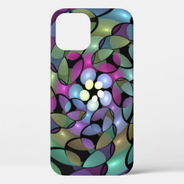 Kleurrijke Bewegingen Abstracte Trippy Fractal Art Case-Mate iPhone Case