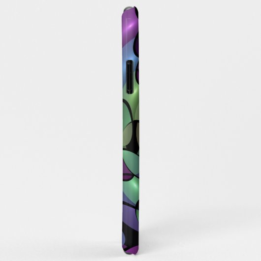 Kleurrijke Bewegingen Abstracte Trippy Fractal Art Case-Mate iPhone Case (Achterkant/rechts)