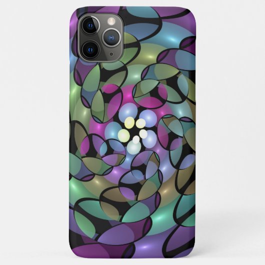 Kleurrijke Bewegingen Abstracte Trippy Fractal Art Case-Mate iPhone Case (Achterkant)