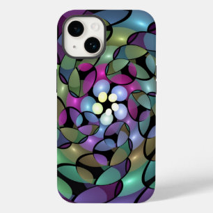 Kleurrijke Bewegingen Abstracte Trippy Fractal Art Case-Mate iPhone 14 Hoesje