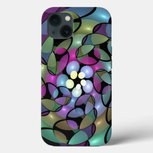 Kleurrijke Bewegingen Abstracte Trippy Fractal Art Case-Mate iPhone Case