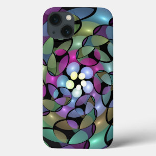 Kleurrijke Bewegingen Abstracte Trippy Fractal Art Case-Mate iPhone Case