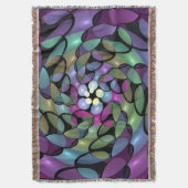 Kleurrijke Bewegingen Abstracte Trippy Fractal Art Deken (Voorkant Verticaal)