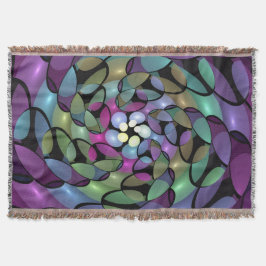 Kleurrijke Bewegingen Abstracte Trippy Fractal Art Deken