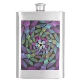 Kleurrijke Bewegingen Abstracte Trippy Fractal Art Flacon