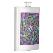Kleurrijke Bewegingen Abstracte Trippy Fractal Art Flacon (Rechts)