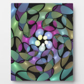 Kleurrijke Bewegingen Abstracte Trippy Fractal Art Fotoplaat (Voorkant)