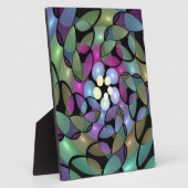 Kleurrijke Bewegingen Abstracte Trippy Fractal Art Fotoplaat (Zijkant)