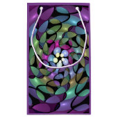 Kleurrijke Bewegingen Abstracte Trippy Fractal Art Klein Cadeauzakje (Achterkant)
