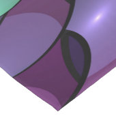 Kleurrijke Bewegingen Abstracte Trippy Fractal Art Korte Tafelloper (Hoek)