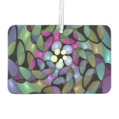 Kleurrijke Bewegingen Abstracte Trippy Fractal Art Luchtverfrisser (Achterkant)