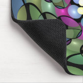 Kleurrijke Bewegingen Abstracte Trippy Fractal Art Muismat (Hoek)