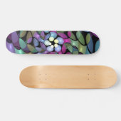 Kleurrijke Bewegingen Abstracte Trippy Fractal Art Persoonlijk Skateboard (Horizontaal)