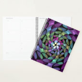 Kleurrijke Bewegingen Abstracte Trippy Fractal Art Planner (Display)