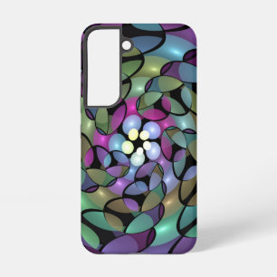Kleurrijke Bewegingen Abstracte Trippy Fractal Art Samsung Galaxy Hoesje
