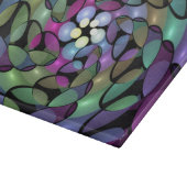 Kleurrijke Bewegingen Abstracte Trippy Fractal Art Snijplank (Hoek)