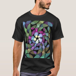 Kleurrijke Bewegingen Abstracte Trippy Fractal Art T-shirt