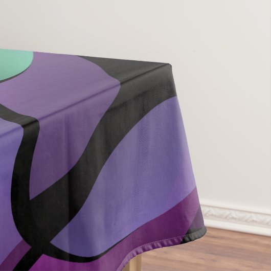 Kleurrijke Bewegingen Abstracte Trippy Fractal Art Tafelkleed (Voorbeeld)