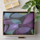 Kleurrijke Bewegingen Abstracte Trippy Fractal Art Tissuepapier (Geschenk)