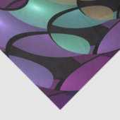 Kleurrijke Bewegingen Abstracte Trippy Fractal Art Tissuepapier (Detail)